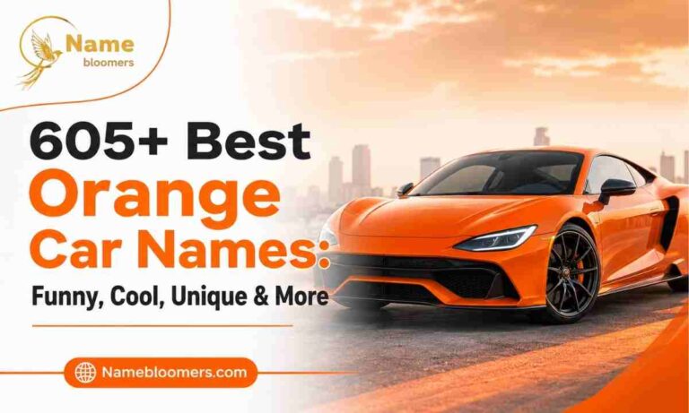 605+ Best Orange Car Names: Funny, Cool, Unique & More