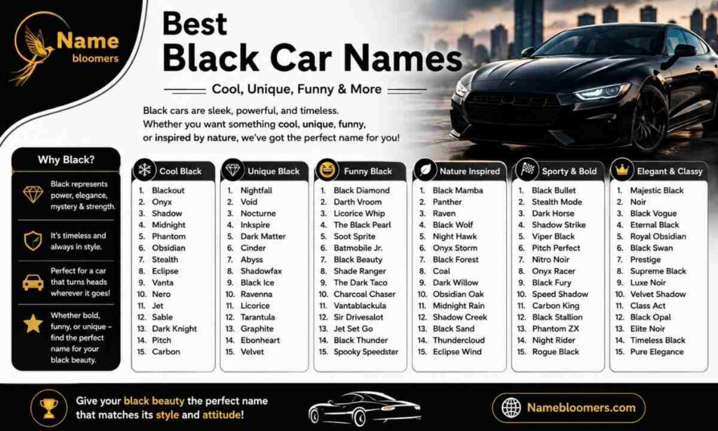 Black Car Names