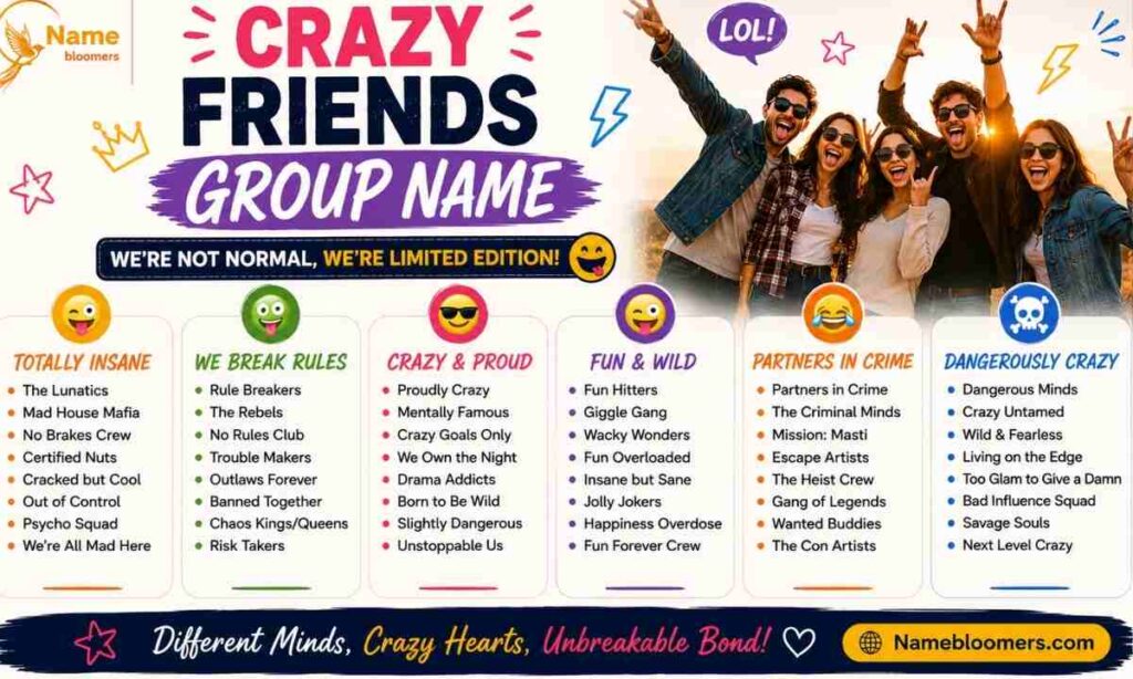 Crazy Friends Group Name