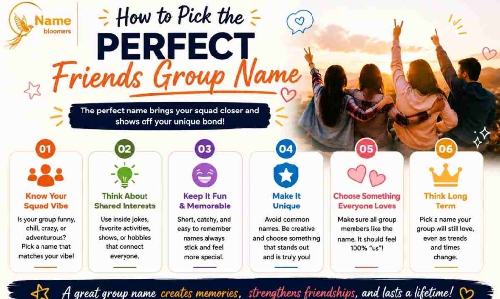 How to Pick the Perfect Friends Group Name