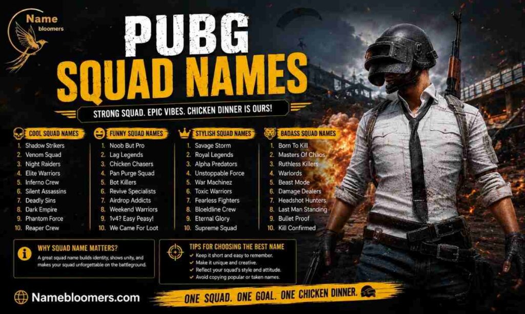 PUBG Squad Names