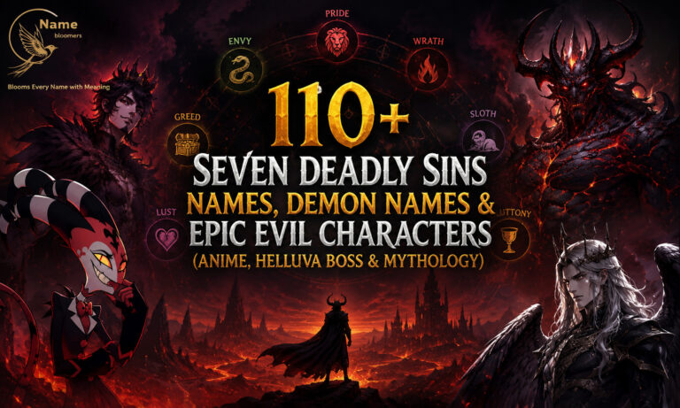 Seven Deadly Sins Names