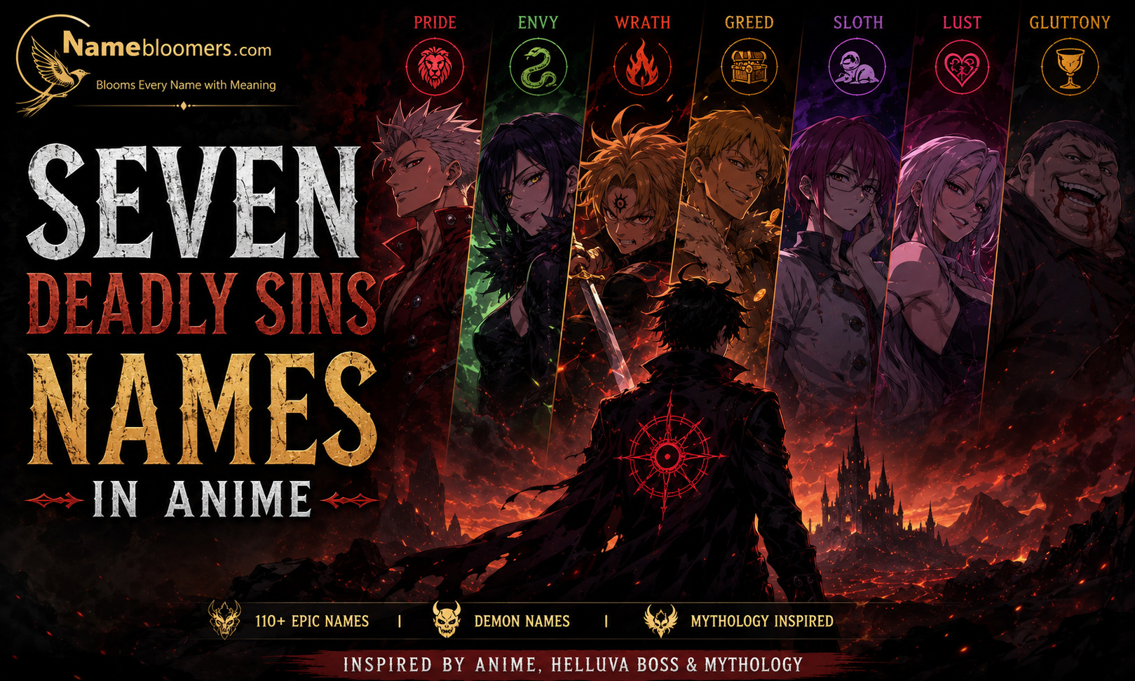 7 Deadly Sins Names in Anime
