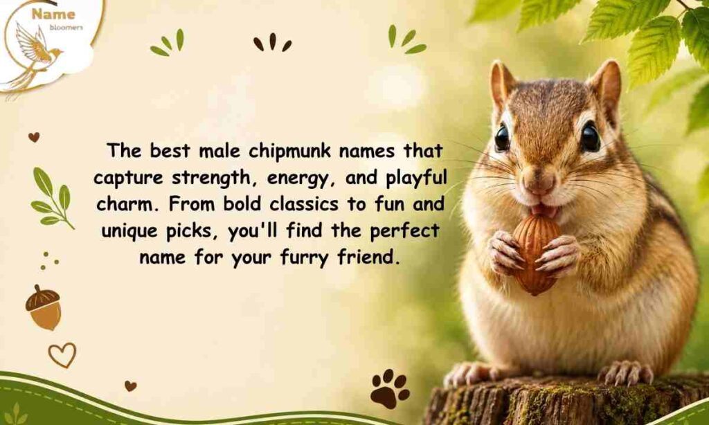 Chipmunk Names Male Strong and Playful Ideas