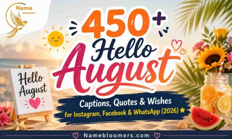 Hello August Captions