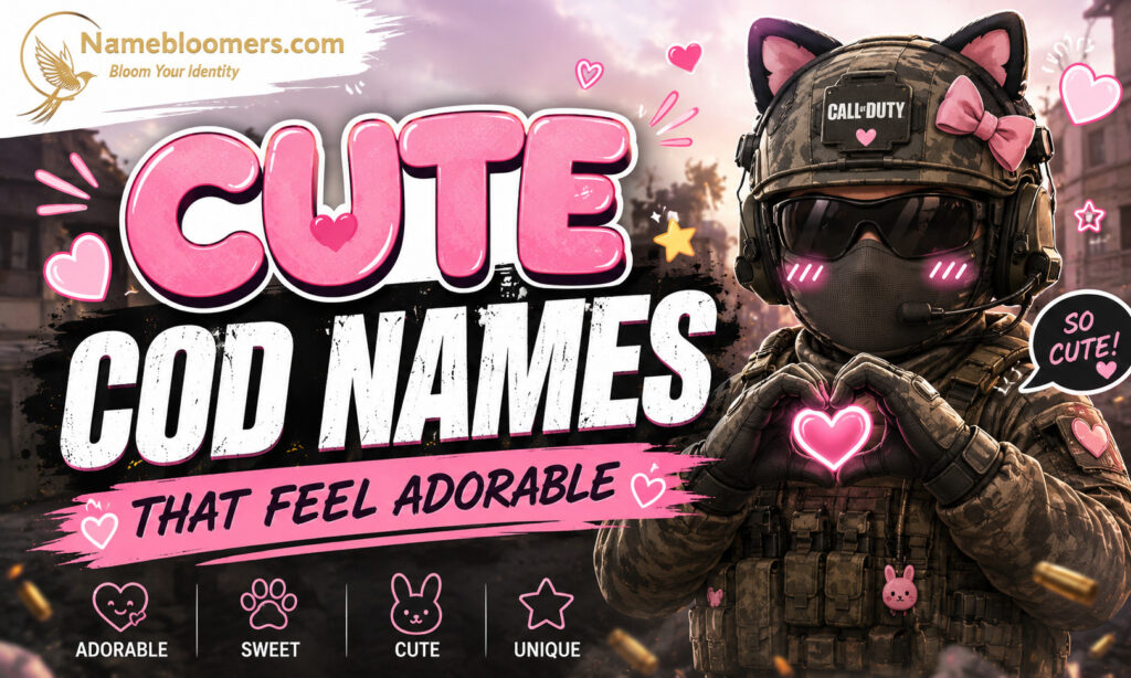 Cute COD Names That Feel Adorable