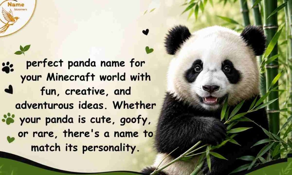 Panda Names for Minecraft