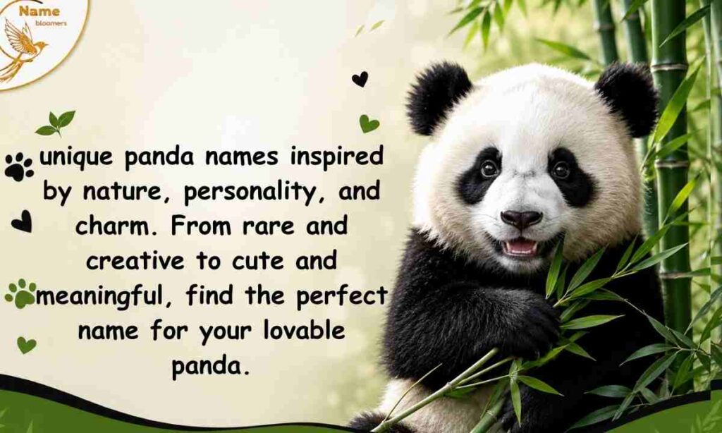 Unique Panda Names