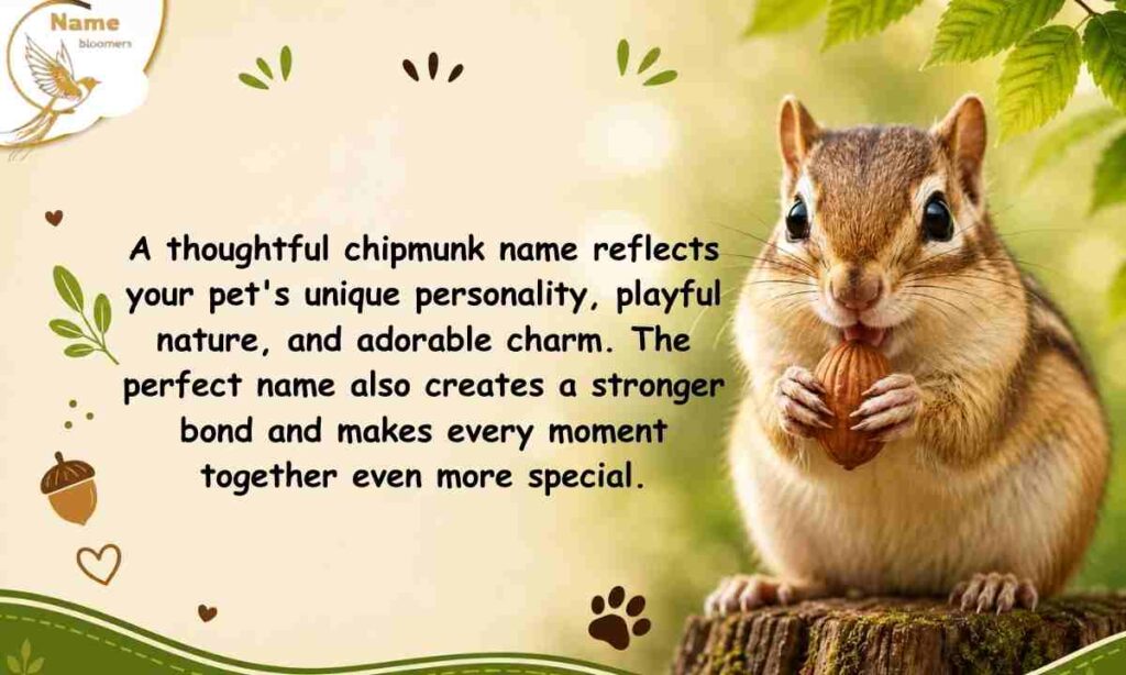 Why Choosing the Right Chipmunk Name Matters