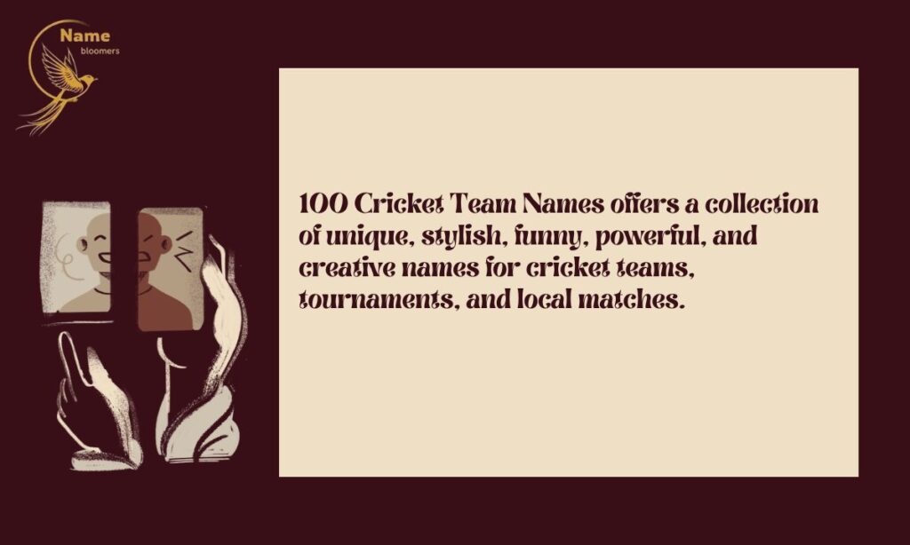 100 Cricket Team Names