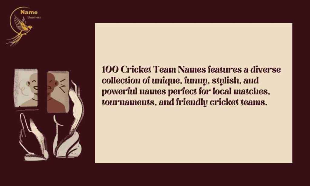 100 Cricket Team Names