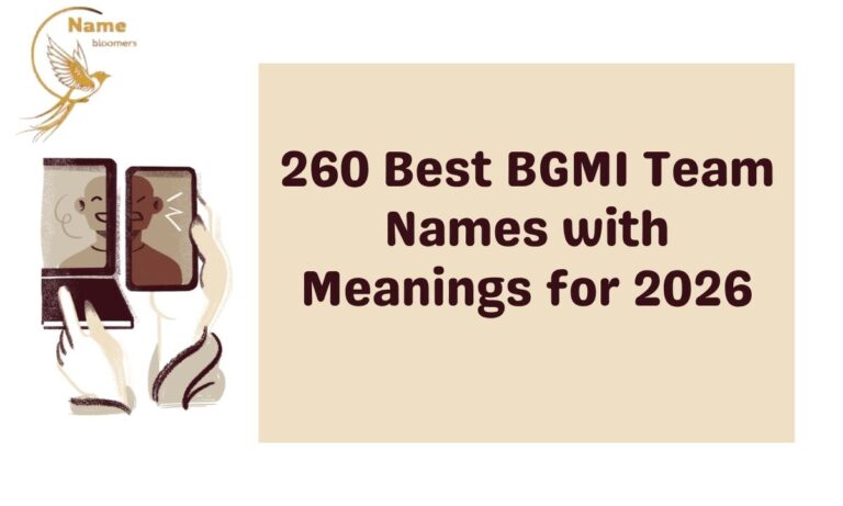 260 Best BGMI Team Names with Meanings for 2026