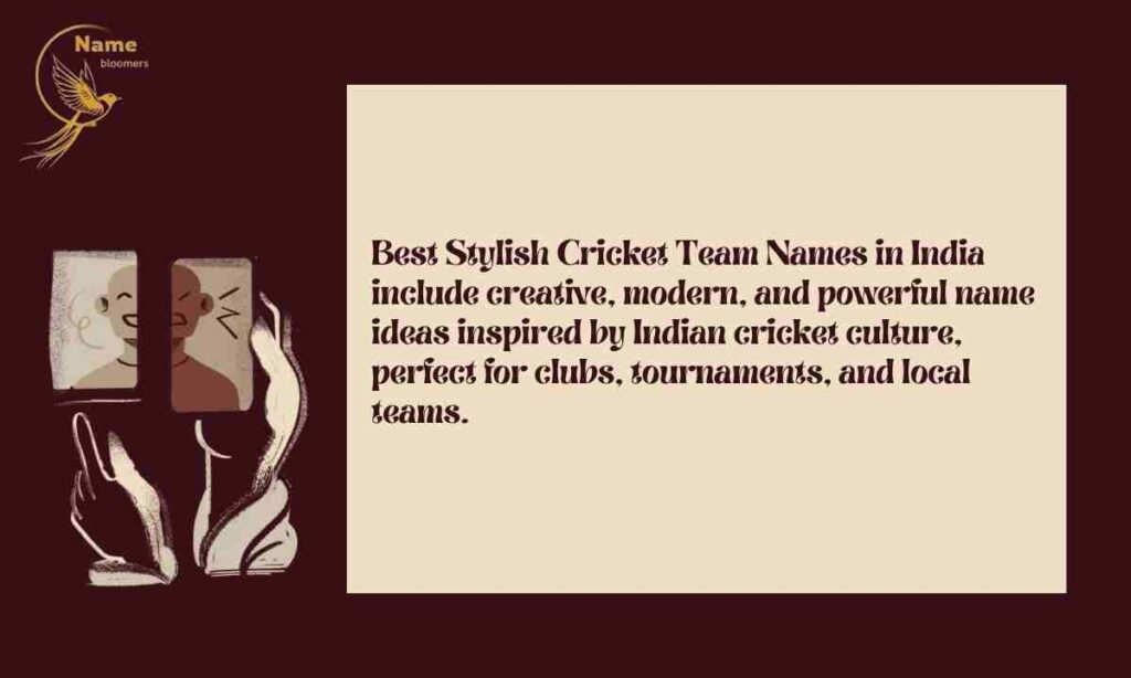 Best Stylish Cricket Team Names in India
