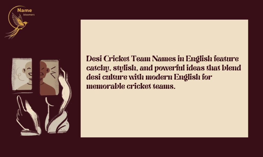 Desi Cricket Team Names in English