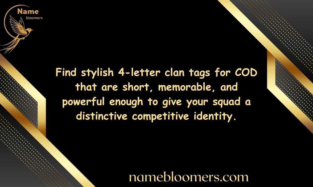 4-Letter Clan Tags for COD