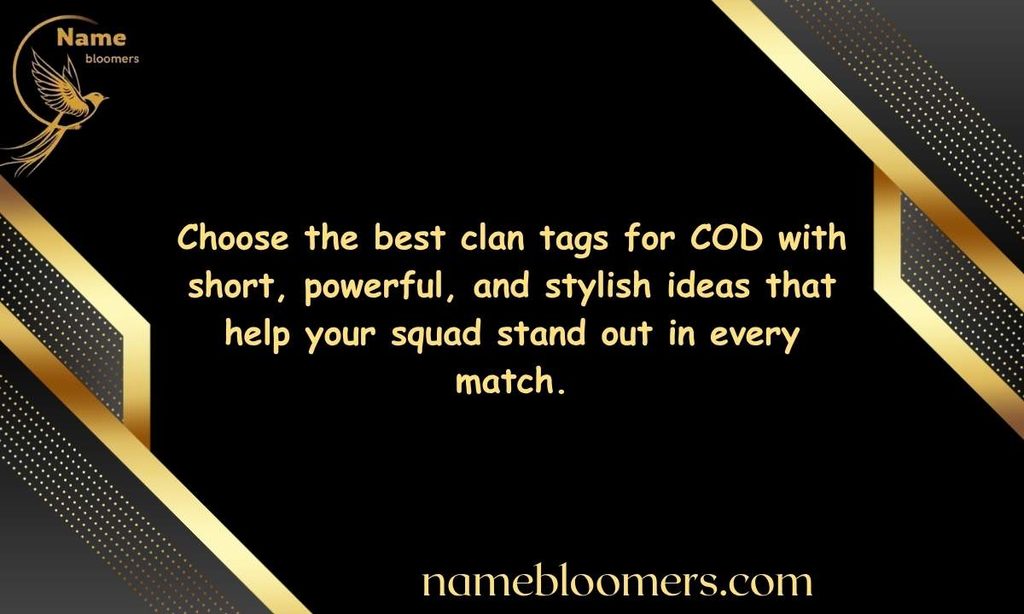 Best Clan Tags for COD