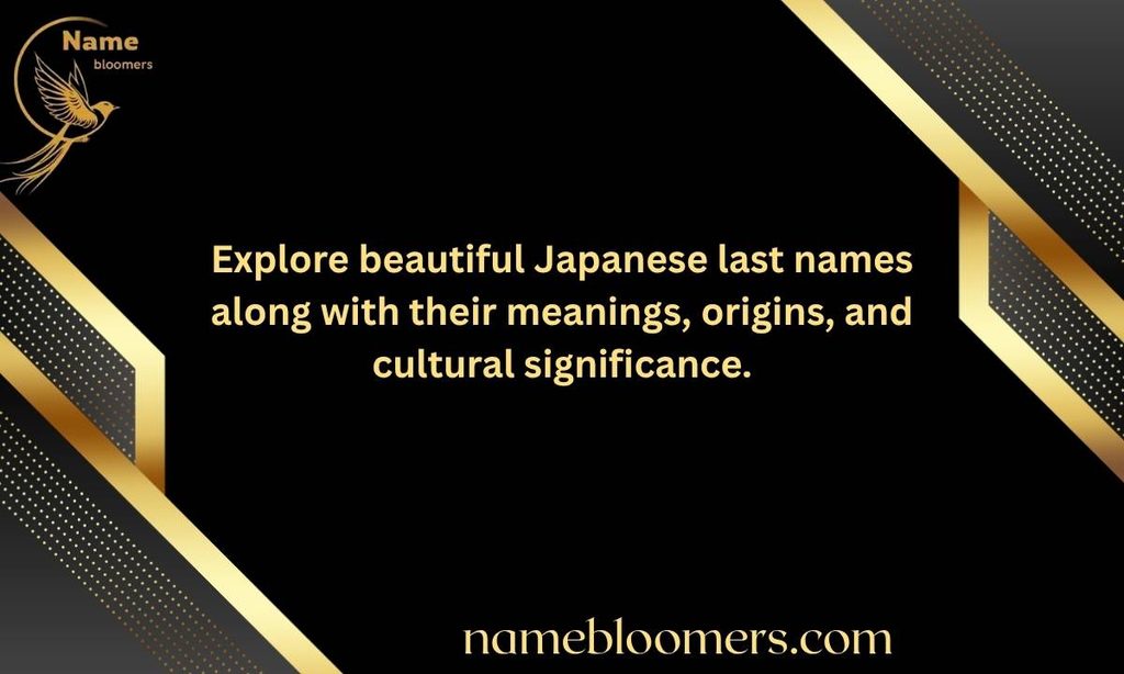 Japanese Last Names and Their Meanings