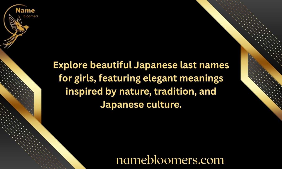 Japanese Last Names for Girls