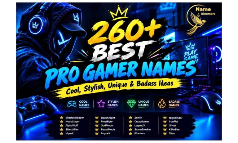 Pro Gamer Names