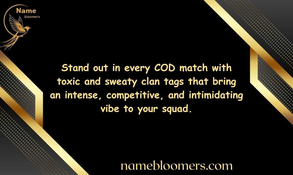 Toxic & Sweaty Clan Tags for COD