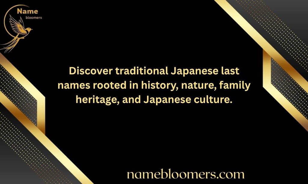Traditional Japanese Last Names