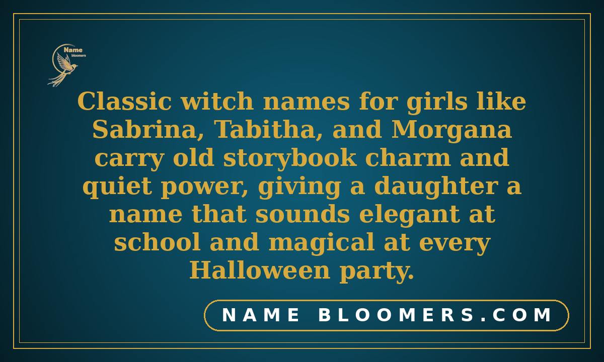 Classic Witch Names for Girls