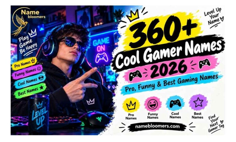 Cool Gamer Names