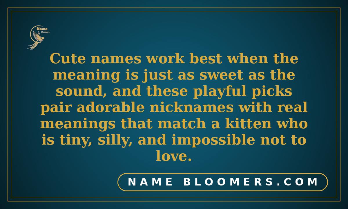 Cute Female Cat Names and What They Mean