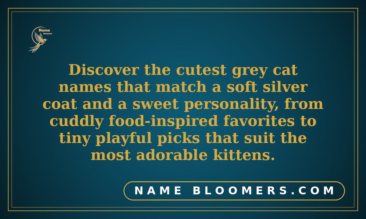 Cute Grey Cat Names