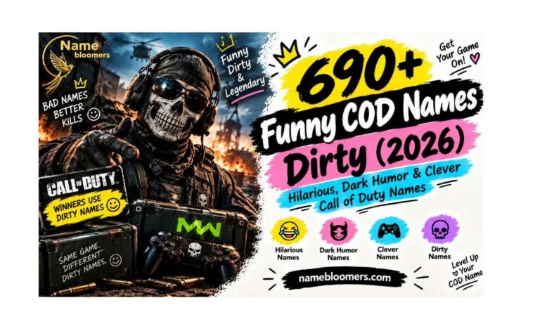 Funny COD Names Dirty