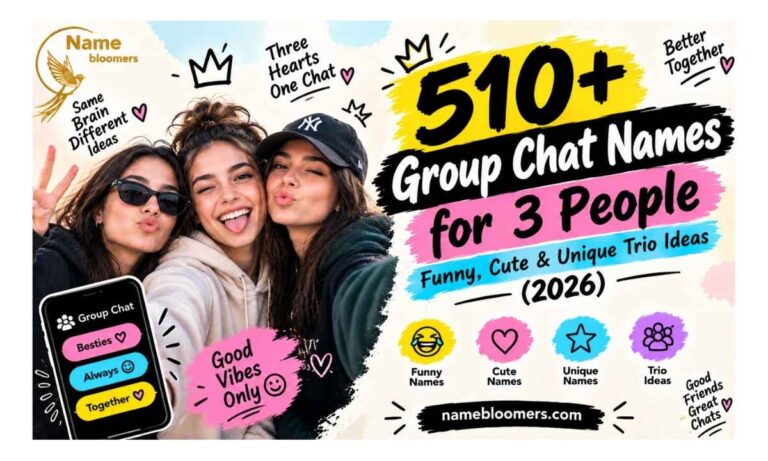 Group Chat Names for 3 People