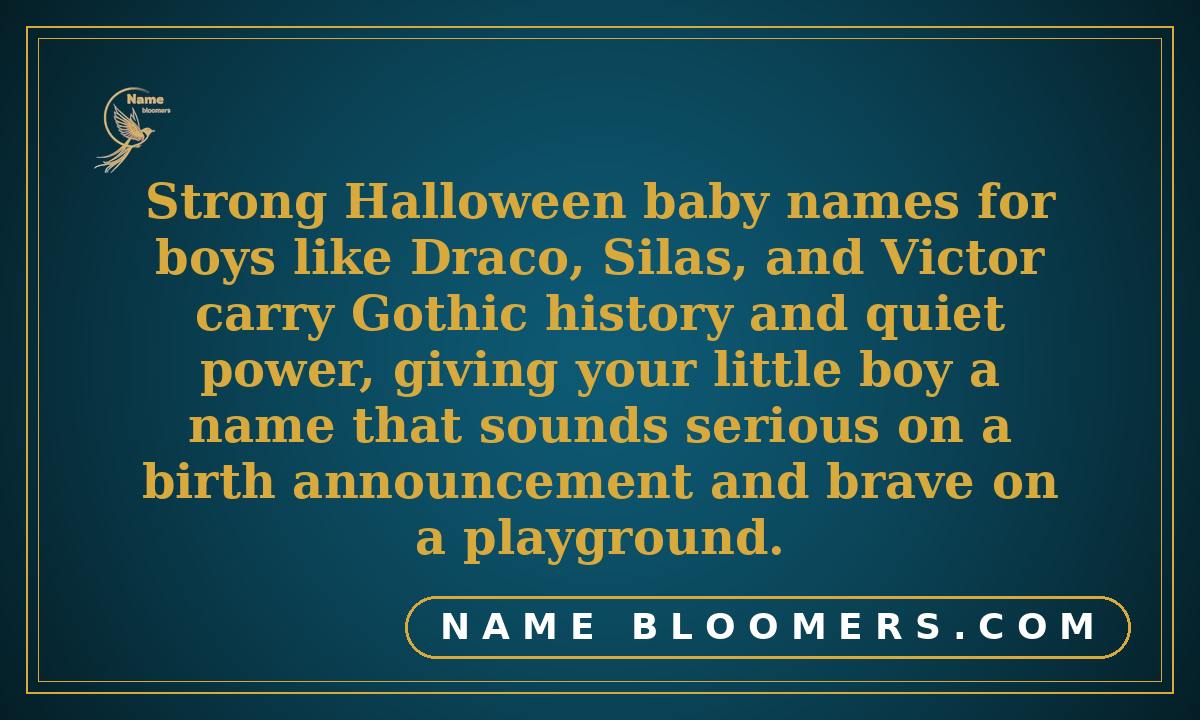 Halloween Baby Names for Boys