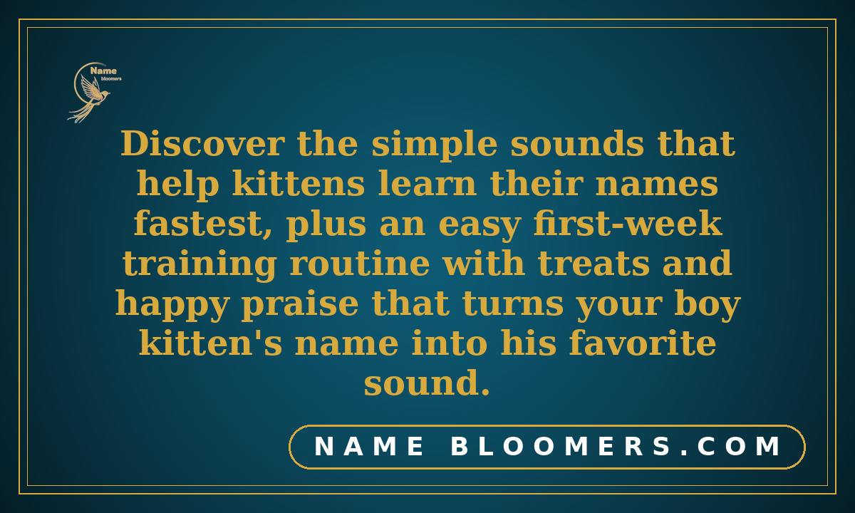 How Kittens Learn Their Names