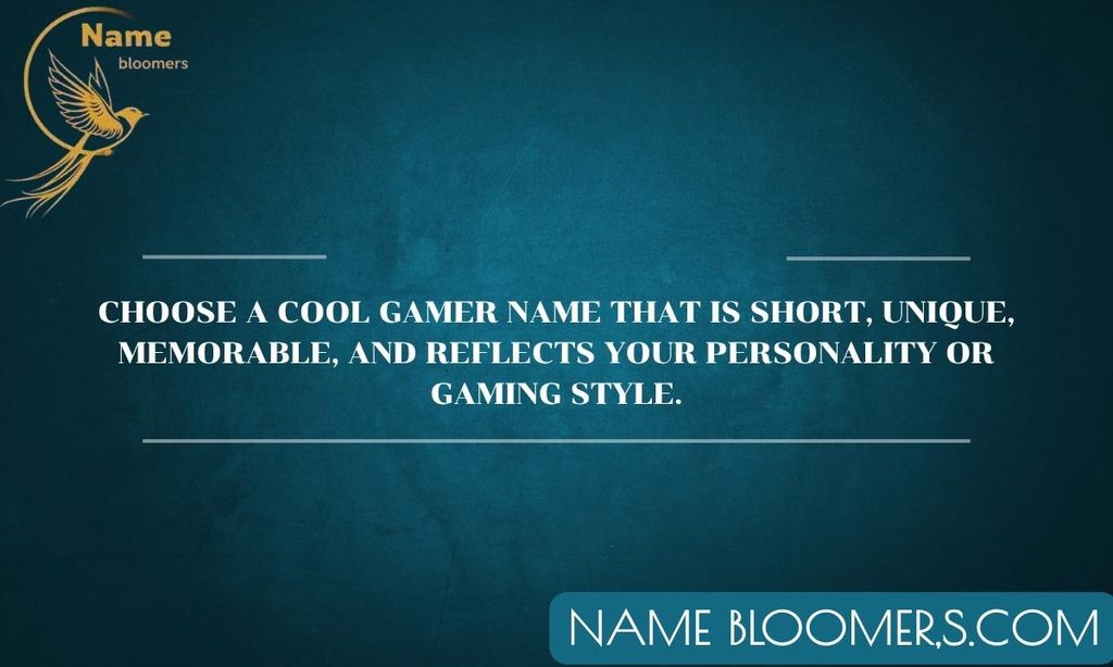 How to Choose Cool Gamer Names