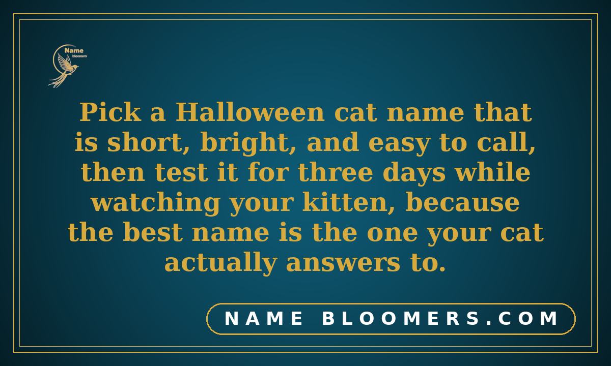 How to Pick the Perfect Halloween Name for Your Cat