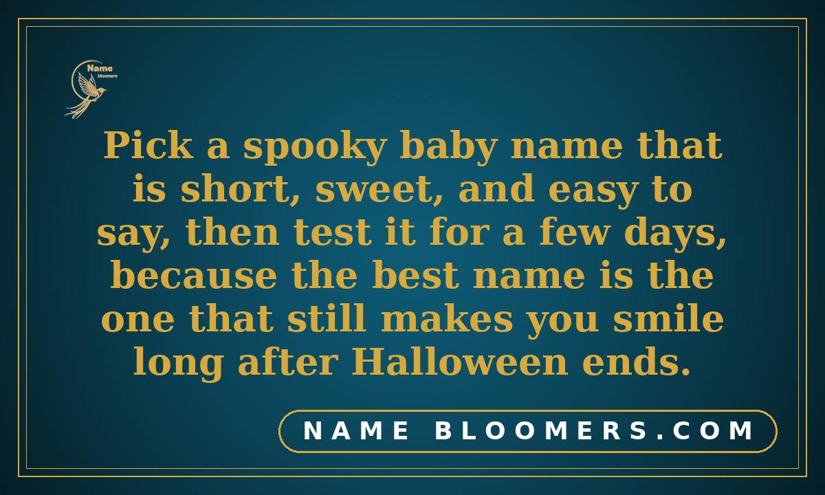 How to Pick the Perfect Spooky Baby Name