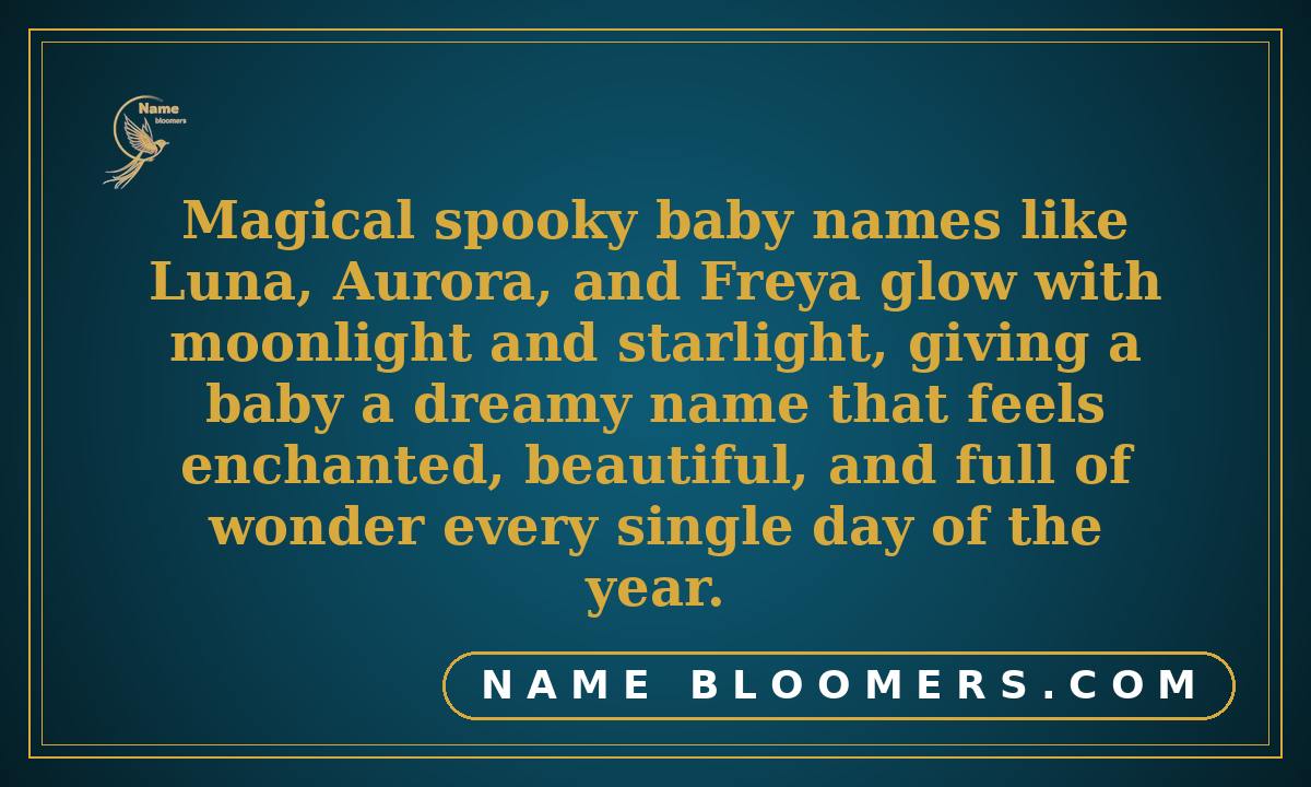 Magical Spooky Baby Names