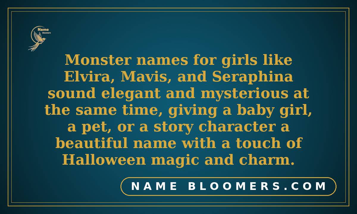 Monster Names for Girls
