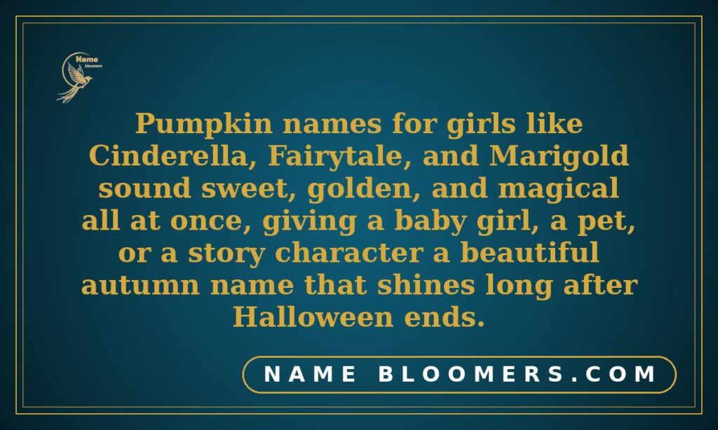 Pumpkin Names for Girls