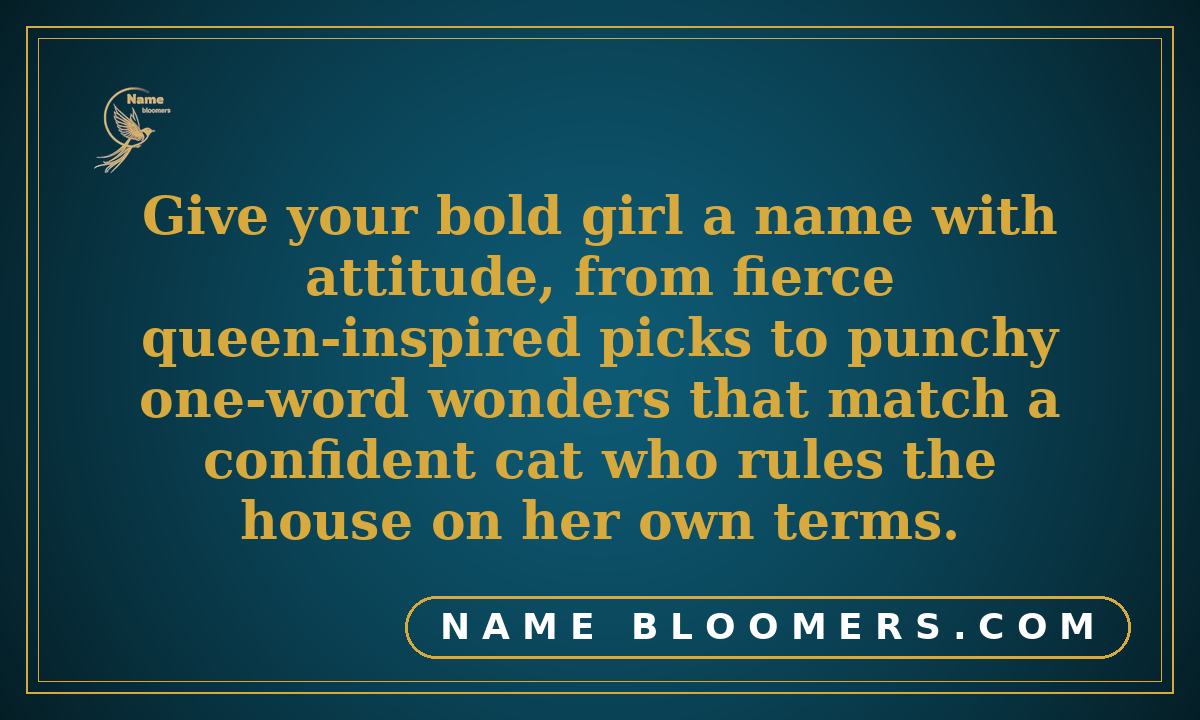 Sassy and Strong Girl Cat Names