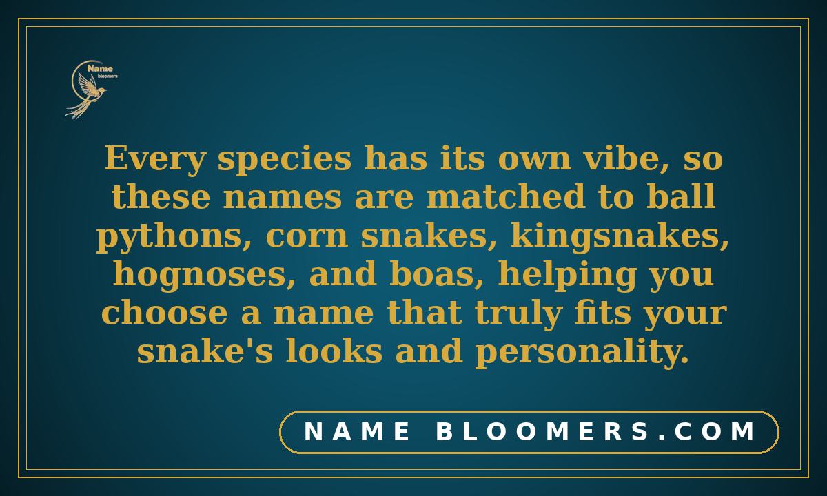 Snake Names by Species