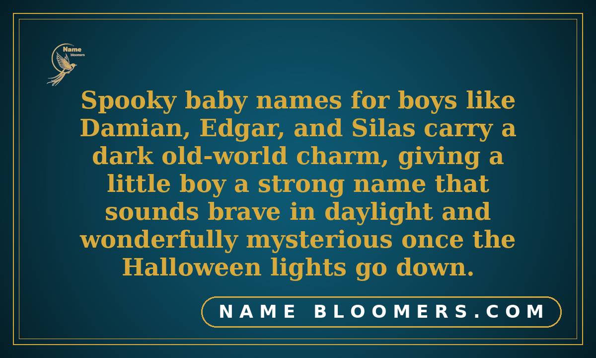 Spooky Baby Names for Boys