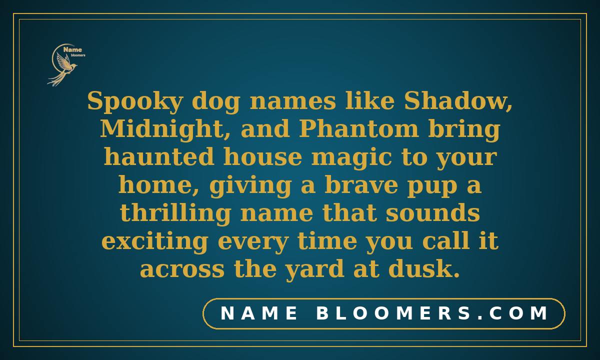 Spooky Dog Names