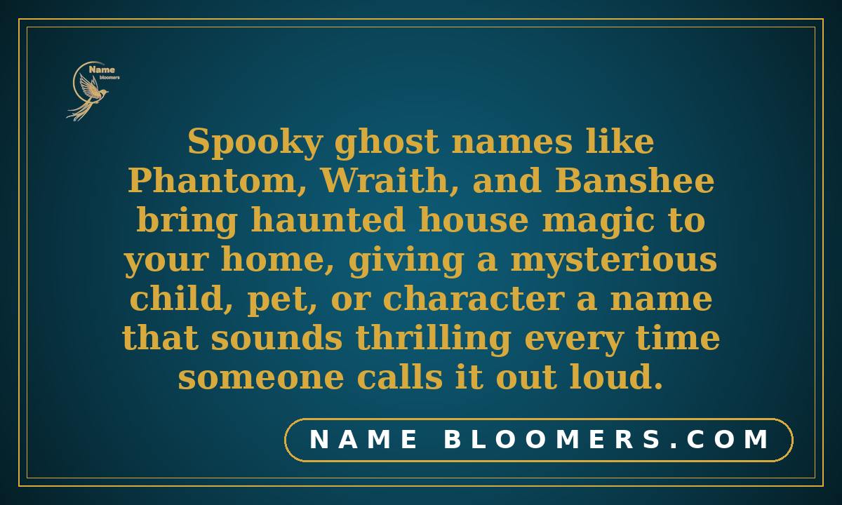Spooky Ghost Names