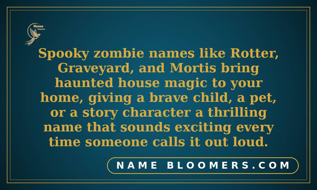 Spooky Zombie Names