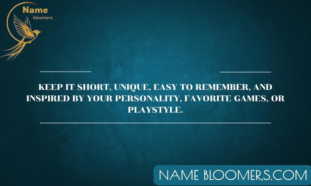 Tips to Create Your Own Gamer Name