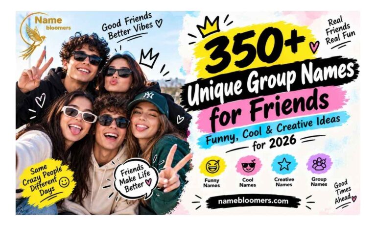 Unique Group Names for Friends