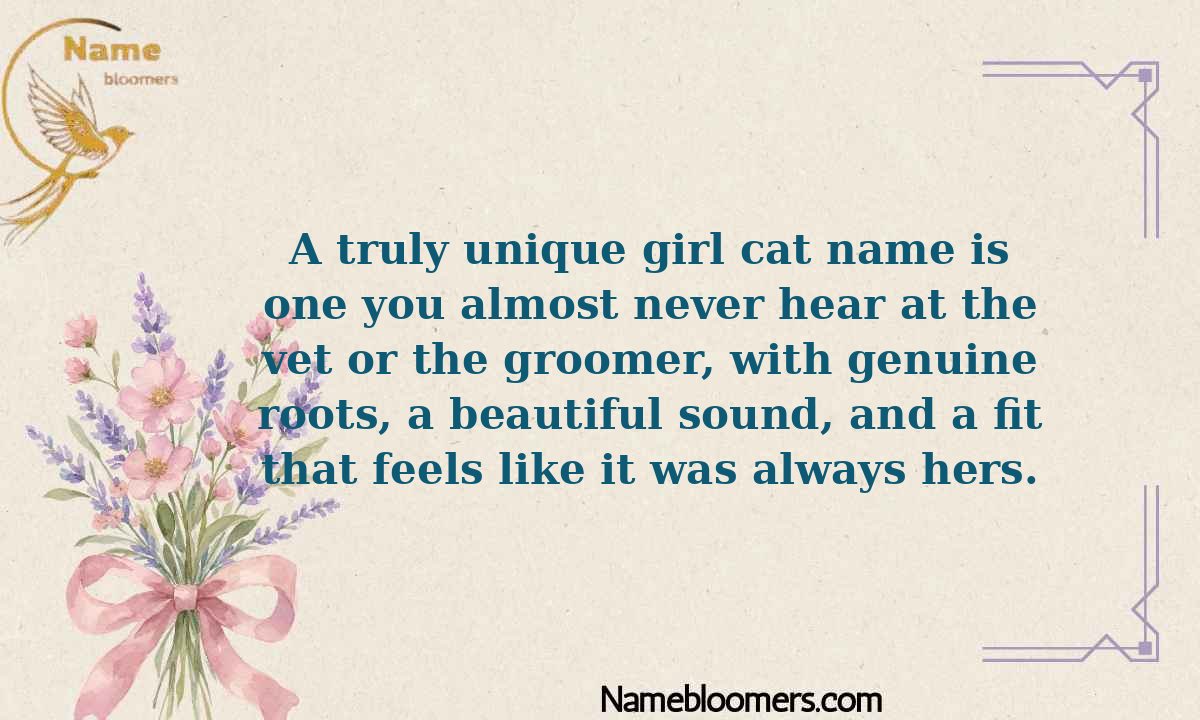 What Makes a Girl Cat Name Truly Unique?