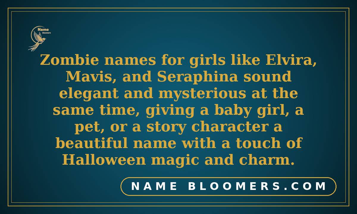 Zombie Names for Girls